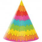 MEXICAN FIESTA FUN PARTY CONE HATS PACK OF 8