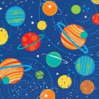 BLAST OFF PARTY COCKTAIL NAPKINS - PACK OF 16