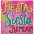 MEXICAN FIESTA SIESTA REPEAT COCKTAIL NAPKINS - PACK OF 16