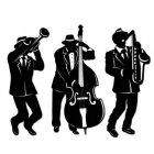 GANGSTER JAZZ TRIO CUT OUTS - PACK 3