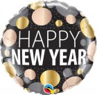 FOIL BALLOON - HAPPY NEW YEAR METALLIC DOTS