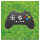 LEVEL UP GAMING BIRTHDAY PARTY COCKTAIL NAPKINS - PACK OF 16