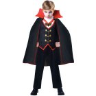 BOYS VAMPIRE COSTUME - 4 SIZES, AGES 3 TO 10