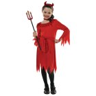 CHILD'S CUTE DEVIL GIRL COSTUME AGES 3-6 YEARS