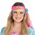 GROOVY 60'S PEACE SIGN LOVE CHILD GLASSES