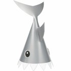 SHARK PARTY SHAPED PARTY HATS - PACK OF 8