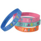 PARTY FAVOURS - PEPPA PIG RUBBER BRACELETS PACK OF 4