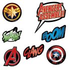 AVENGERS VINYL CUT OUT DECORATIONS - PACK OF 14