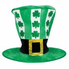 ST PATRICKS DAY VELOUR HAT WITH GOLD BUCKLE