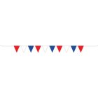 PATRIOTIC RED, WHITE & BLUE PENNANT BANNER 5M