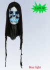 HALLOWEEN GIANT LIGHT UP SKULL WITH ELECTRIC BLUE LIGHT