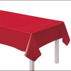 DISPOSABLE TABLECOVER - RECTANGULAR RED PAPER