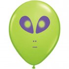 BALLOONS LATEX - 5" GREEN SPACE ALIEN PACK OF 25