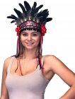 FEATHERED FESTIVAL HEADPIECE - ROSE QUEEN DESIGN