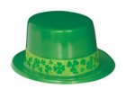ST PATRICK'S DAY TOP HAT WITH SHAMROCK BAND - BULK PACK OF 25