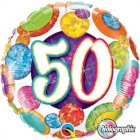 FOIL BALLOON - 50TH BIRTHDAY HOLOGRAPHIC