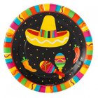 MEXICAN FIESTA FUN LUNCHEON PLATES PACK OF 8