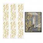 GOLD PARTY PANELS DECORATION STREAMERS & STARS - PACK OF 3