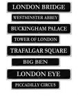 BRITISH STREET SIGNS - PACK OF 4