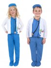 CHILD DOCTOR OR VET UNISEX COSTUME - SMALL 3-5 YRS