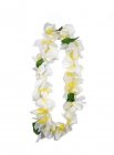 HAWAIIAN FLOWER LEIS - FRANGIPANI WHITE & YELLOW BULK PACK OF 60