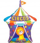 FOIL SUPER SHAPE BALLOON - CIRCUS TENT WITH LION