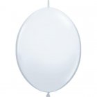 BALLOONS LATEX - QUICK LINK STANDARD WHITE PACK OF 50