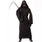 GRIM REAPER HOODED ROBE WITH DRAPING SLEEVES - LARGE