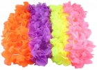 HAWAIIAN FLOWER LEIS - NEON 4 COLOUR ASSORTED PACK OF 36 SPECIAL