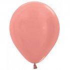 BALLOONS LATEX - ROSE GOLD PEARLIZED/METALLIC - PACK OF 100