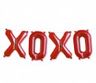 FOIL BALLOON KIT - AIR FILLED RED 'XOXO' STRING