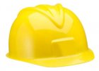 CHILD'S YELLOW HARD PLASTIC CONSTRUCTION HARD HAT