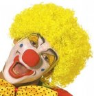 CURLY CLOWN WIG - YELLOW