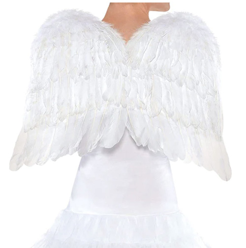 ADULT ANGEL LARGE WHITE FEATHER WINGS